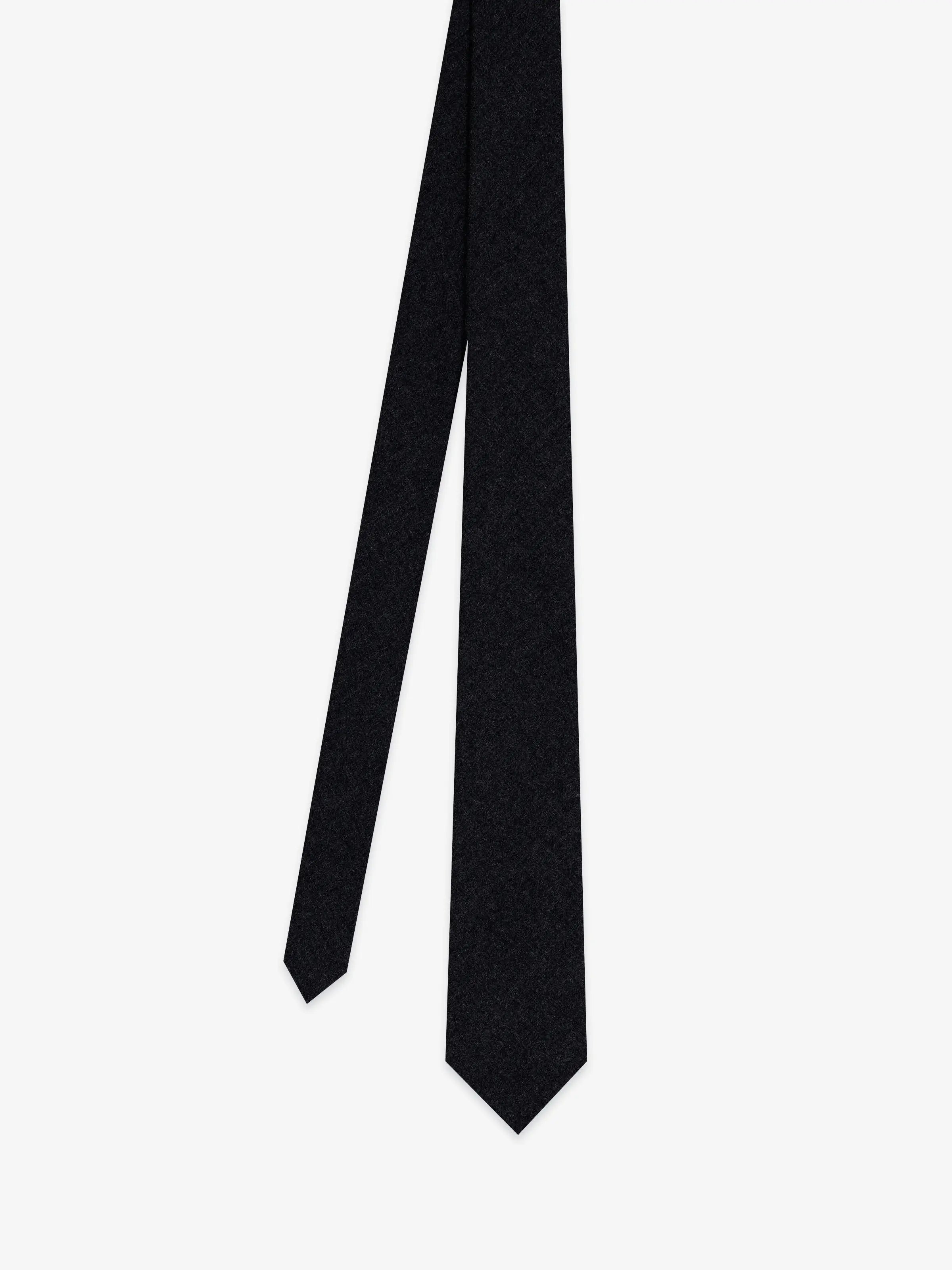 Plain navy flannel tie