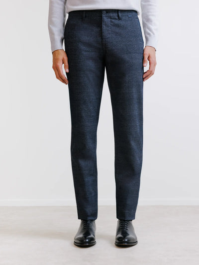 Navy plaid pants