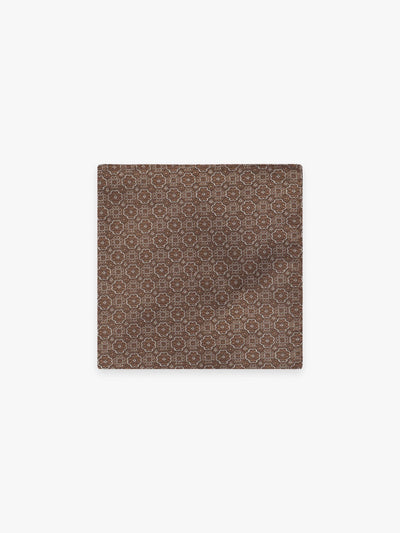 Pochette fantaisie marron - IZAC