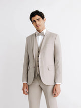 Adjusted suit 2 beige buttons