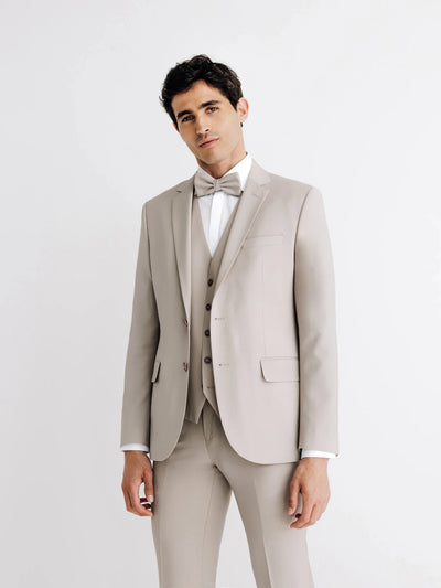 Adjusted suit 2 beige buttons