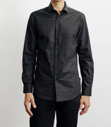Chemise ville imprimée noire