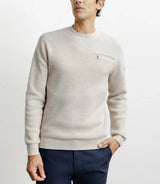 Beige round-neck sweater