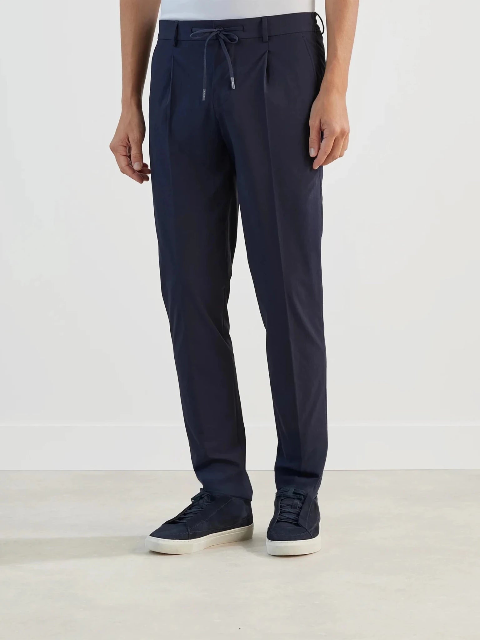 Pantalon ville en tissu technique marine