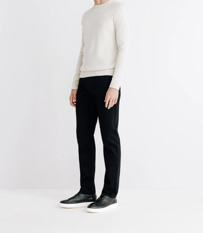 Pull lambswool col rond écru - IZAC