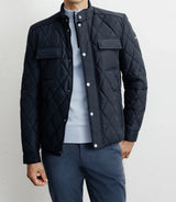 Blouson col chemise marine