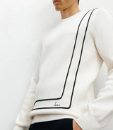 Round-neck sweater ecru