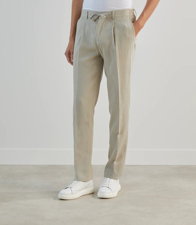 Pantalon casual avec cordon de serrage mastic - IZAC