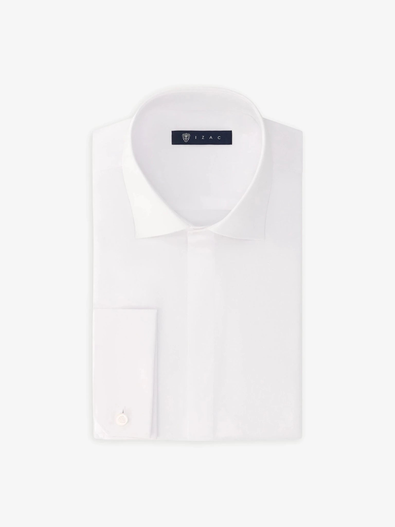 Chemise en satin de coton blanche - IZAC