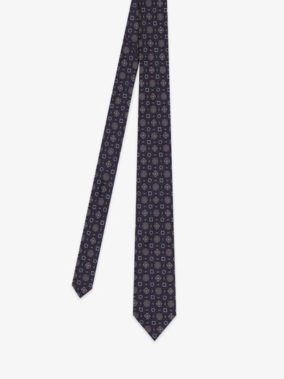 Navy blue fancy tie