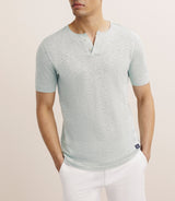 T-shirt boutonné vert