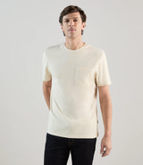 T-shirt col rond à manches courtes écru - IZAC