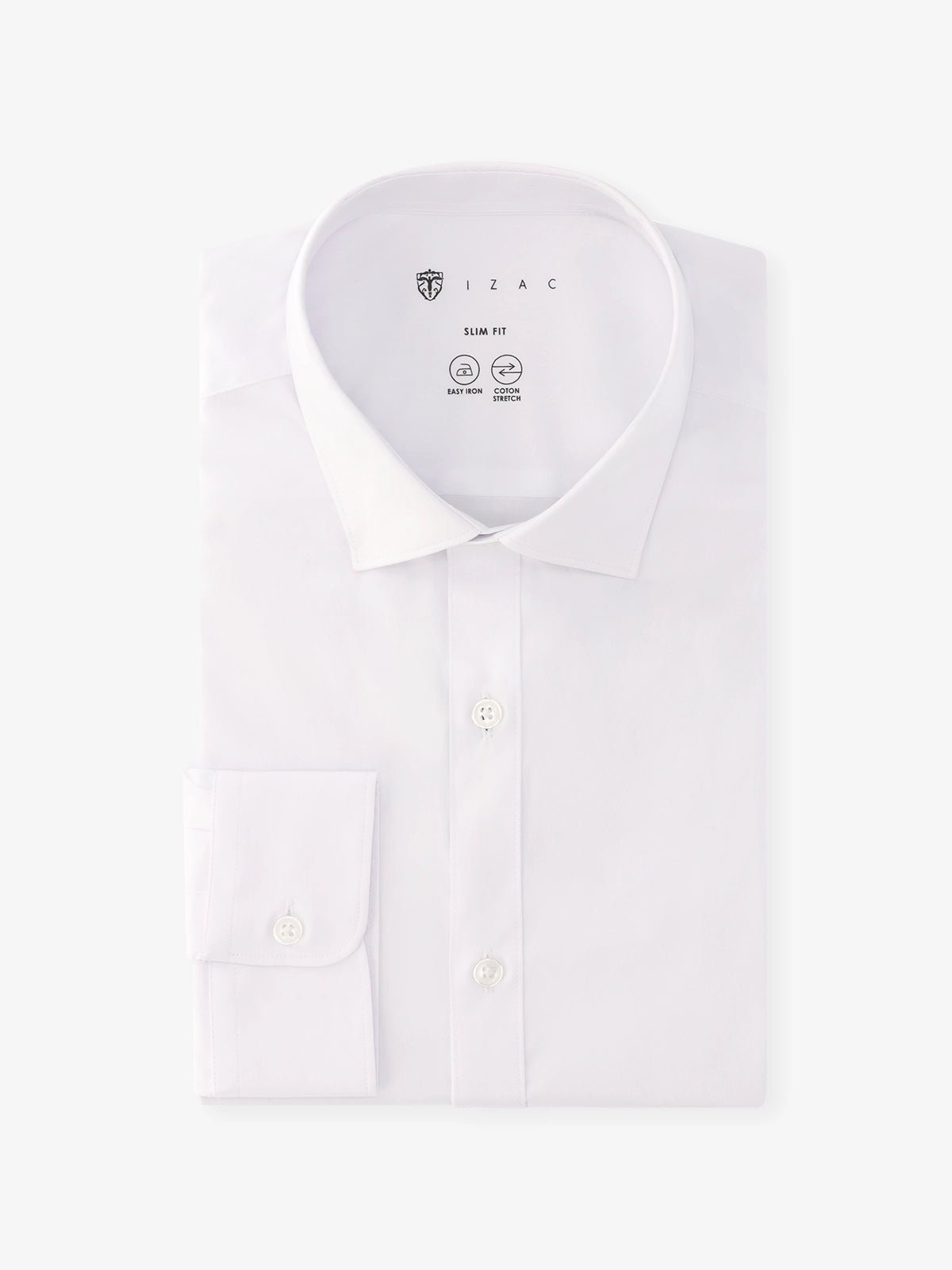 Chemise ville en coton blanche - IZAC