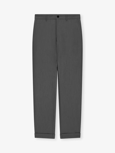 Anthracite trousers with elasticated waist