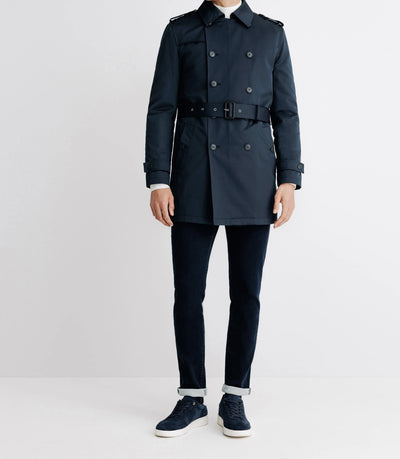 Manteau trench marine - IZAC