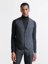 Gilet ville 100% laine noir
