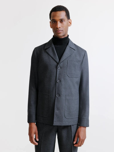 Veste ville en flanelle grise - IZAC