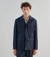 Veste casual saharienne marine - IZAC
