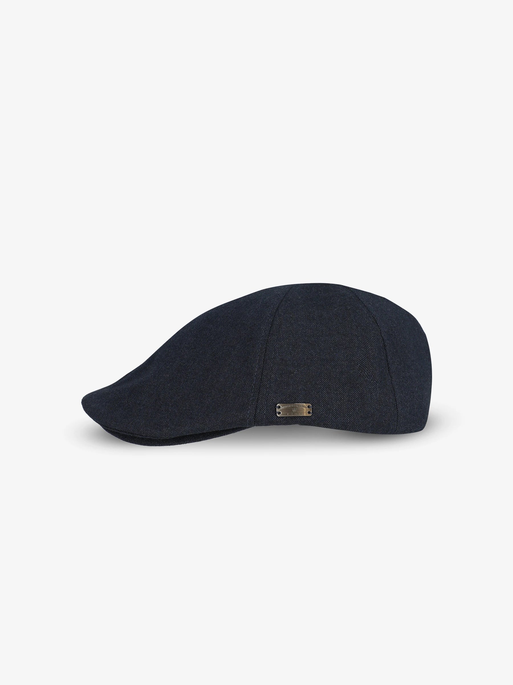 Gavroche plain faux solid navy fabric