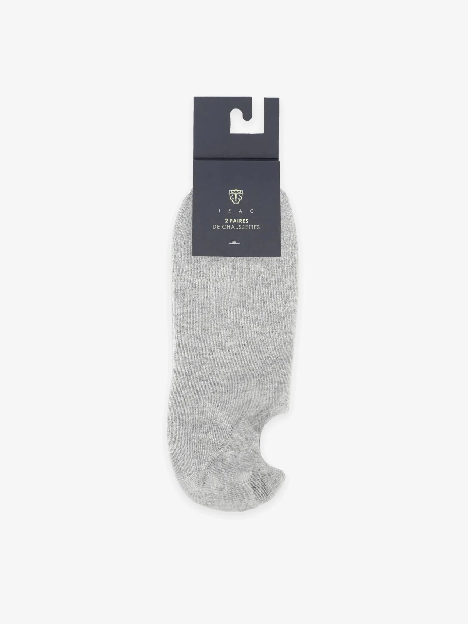 Pack de chaussettes courtes gris chiné - IZAC