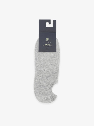 Pack de chaussettes courtes gris chiné - IZAC