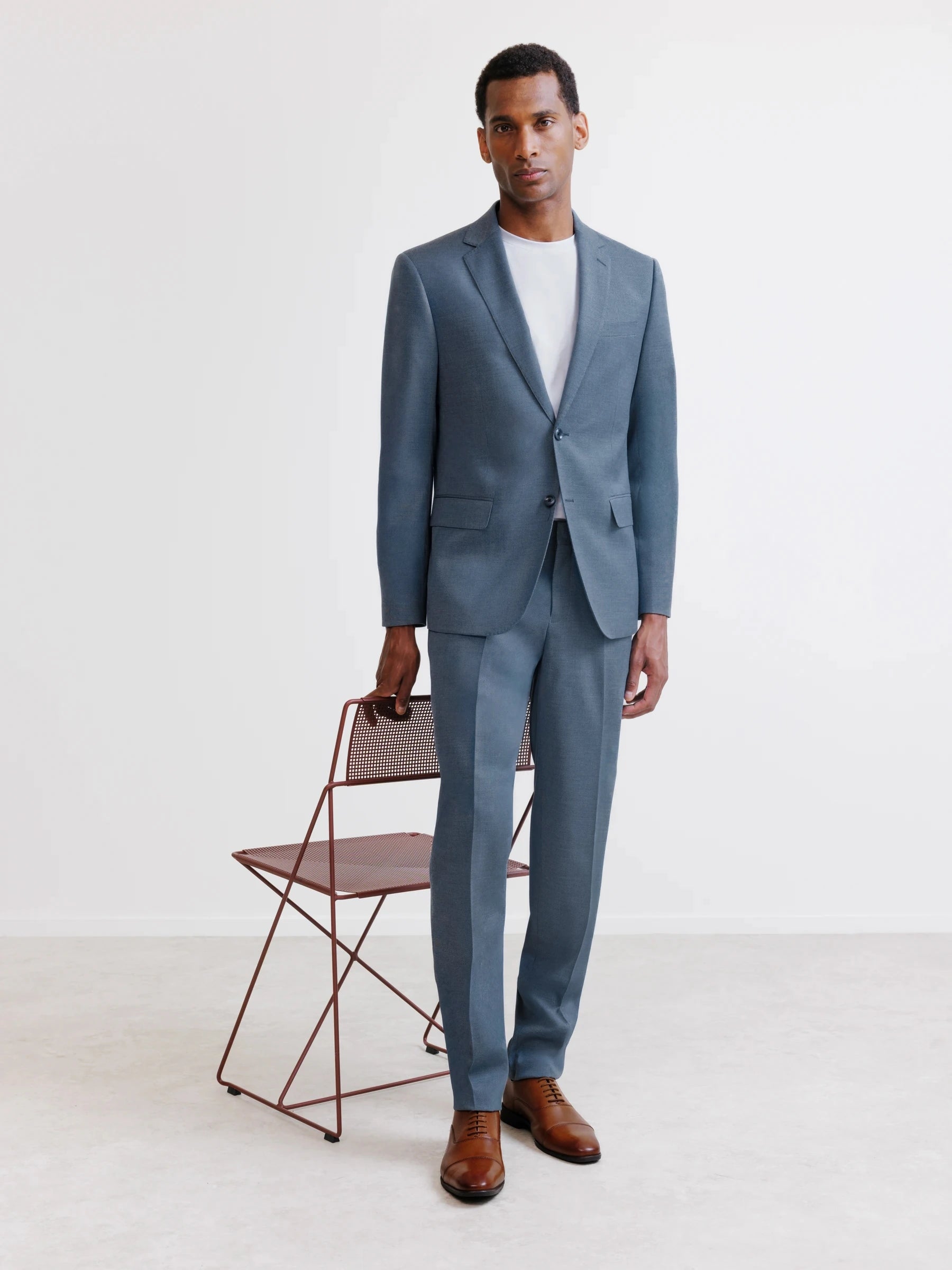 Light blue 2-button suit