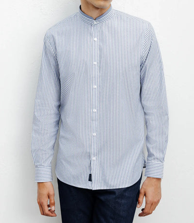 Mao collar casual shirt