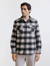 Brown checked overshirt