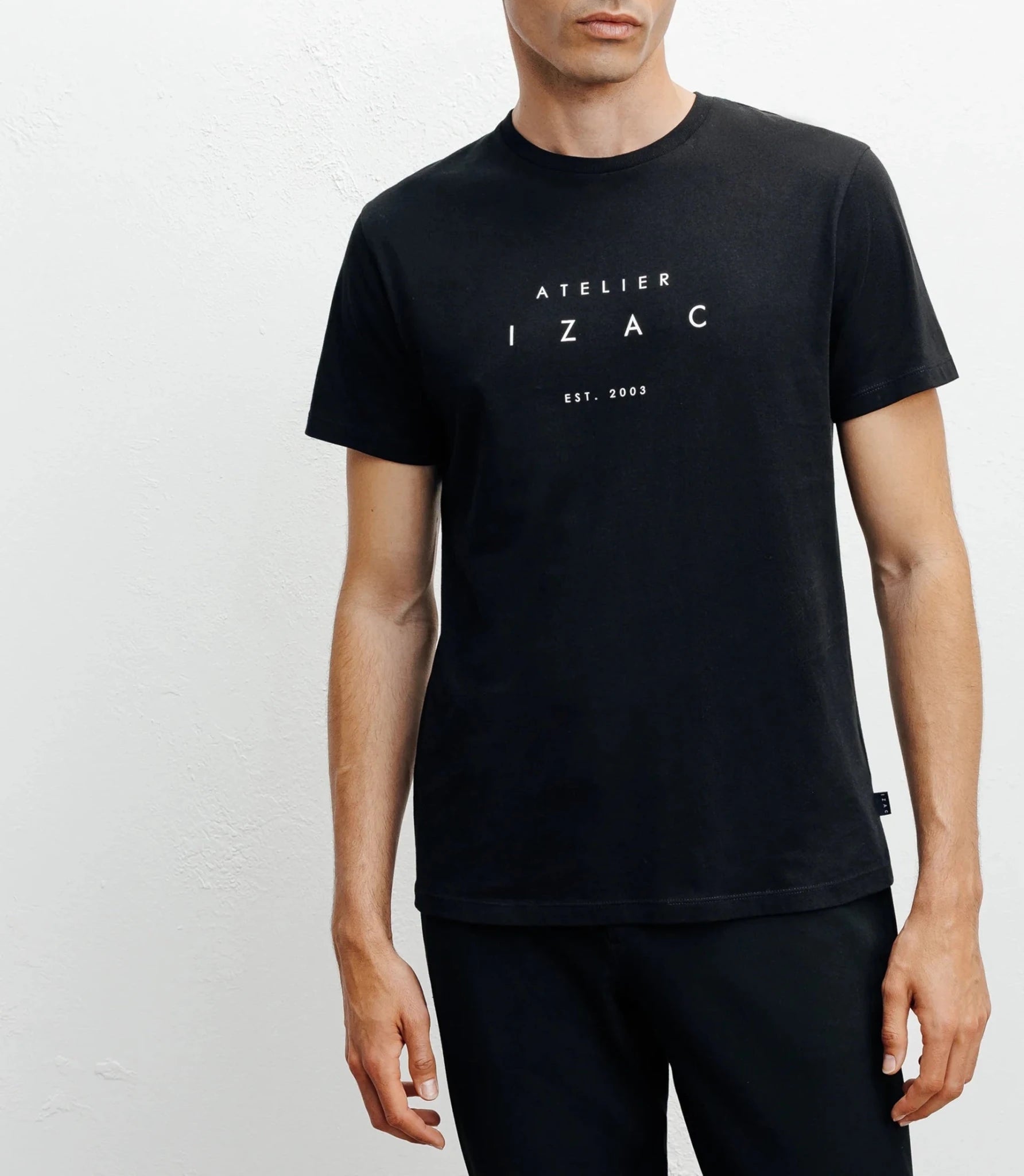 Black print T-shirt