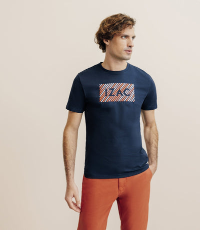 T-shirt col rond marine - IZAC