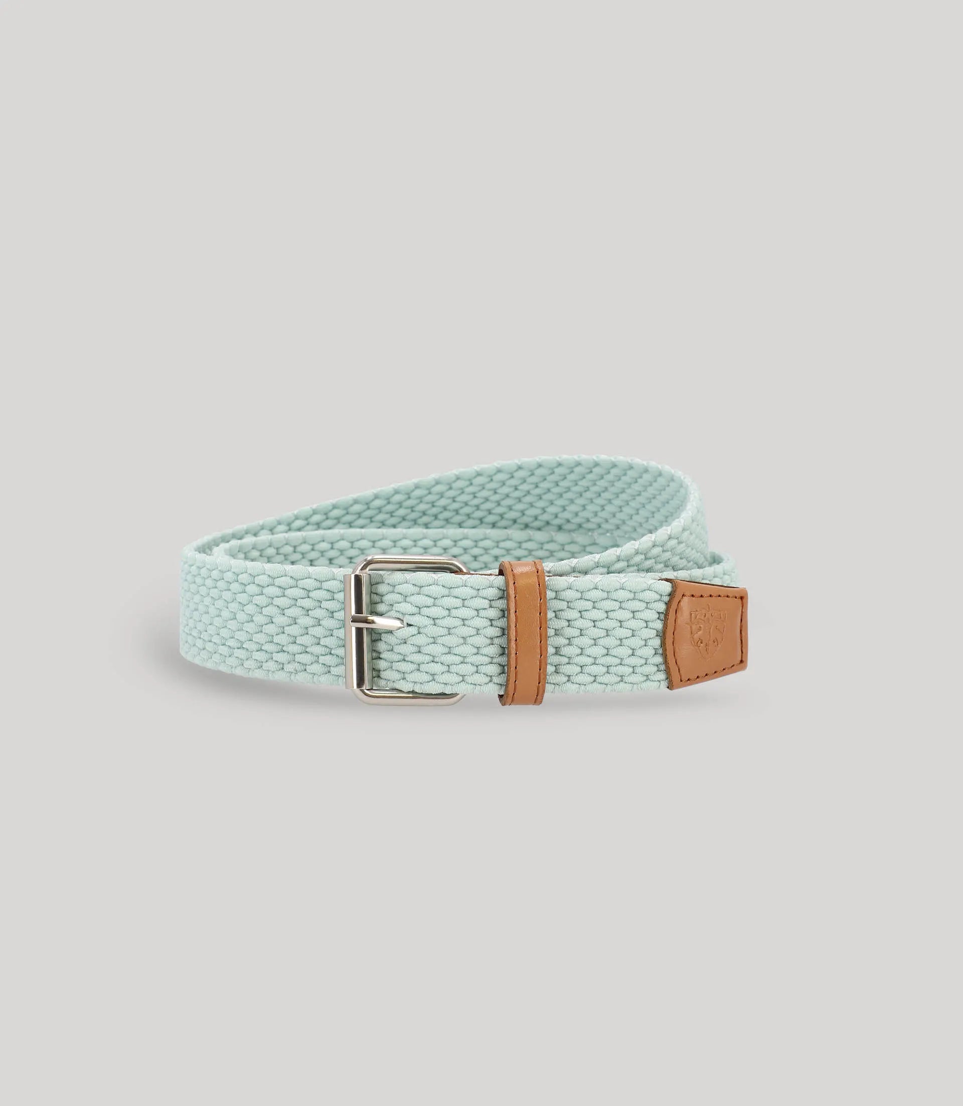 Ceinture tressée vert clair - IZAC
