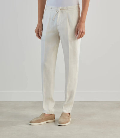 Pantalon ville 100 % lin écru - IZAC