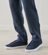 Basket en suède marine