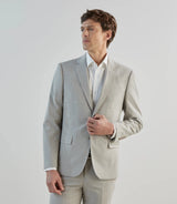 Costume 2 boutons à carreaux beige - IZAC