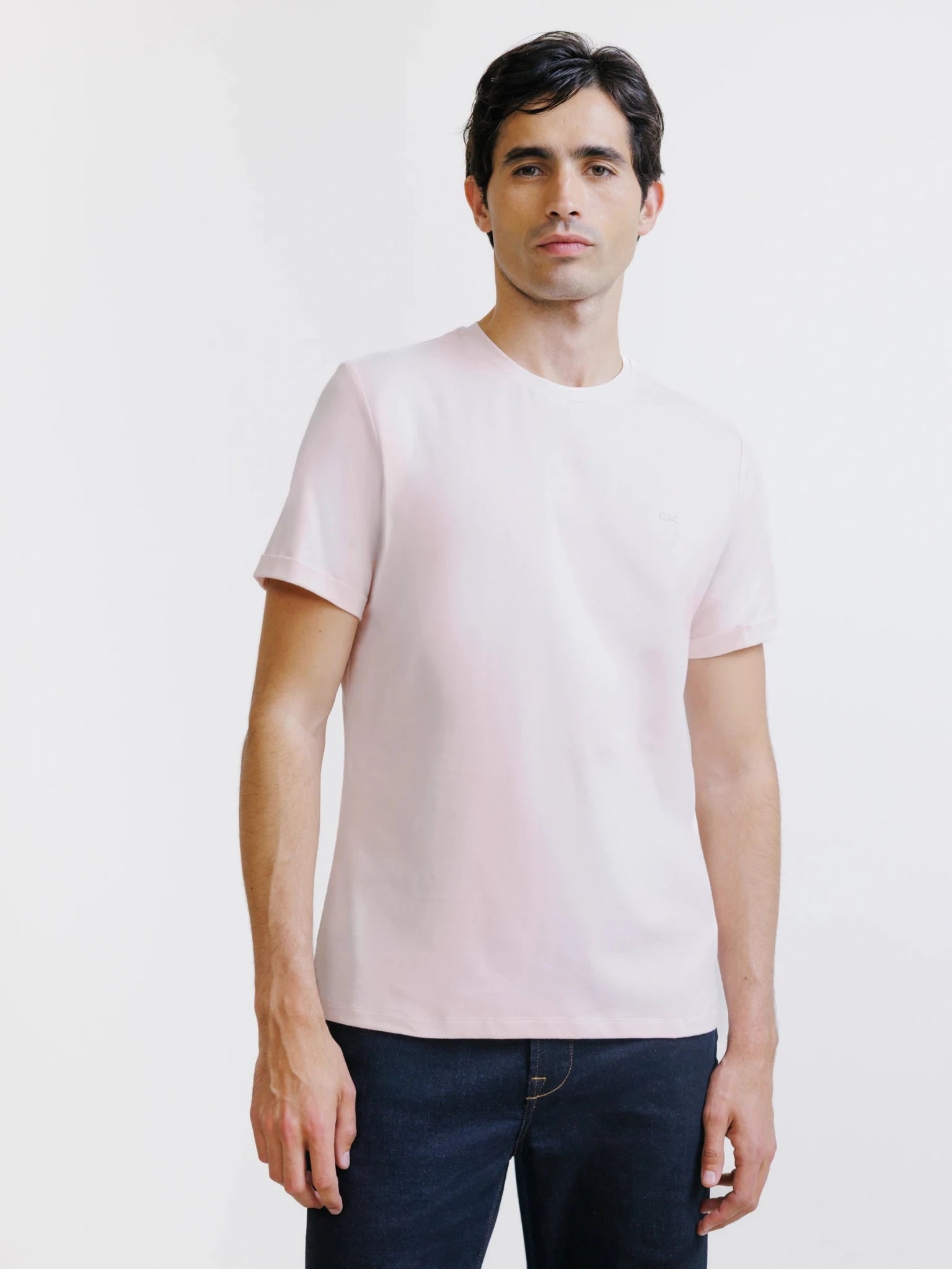 Light pink crew neck t-shirt