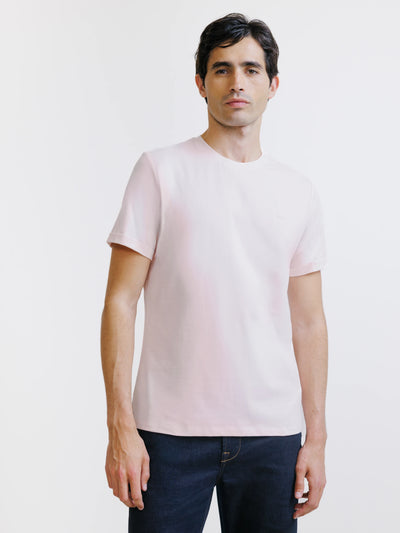 Light pink crew neck t-shirt