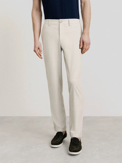 Ecru casual trousers