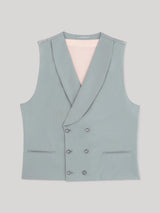 Gilet ville en laine majoritaire vert clair - IZAC