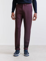 Pantalon armuré bordeaux