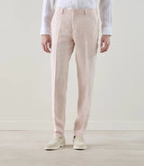 Pantalon ville 100% lin rose - IZAC