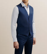 Blue technical fabric costume vest