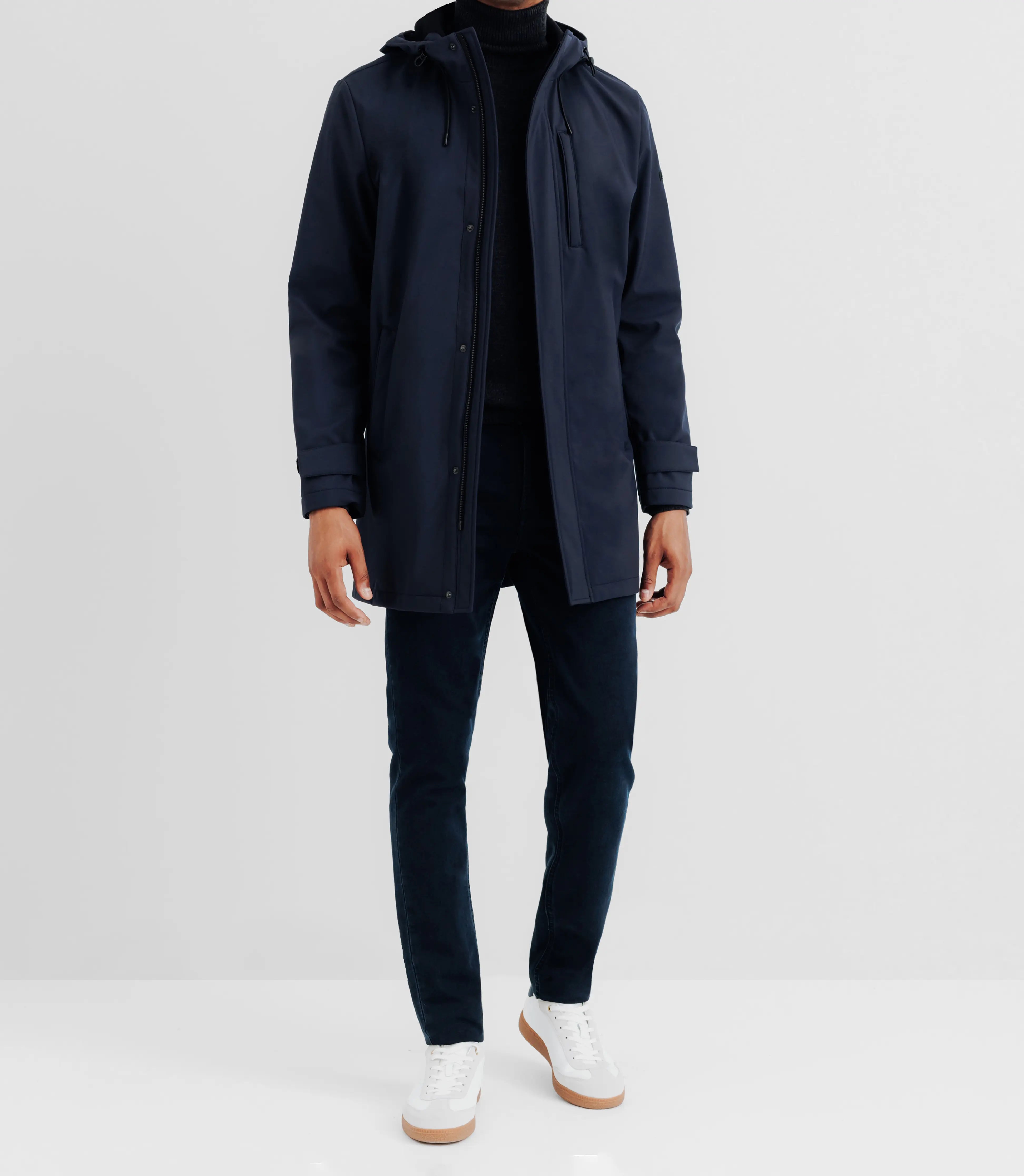 Parka col montant marine - IZAC