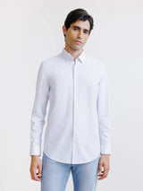 Chemise slim ciel