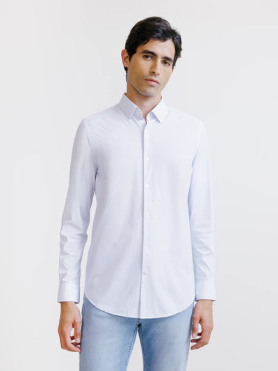 Chemise slim ciel