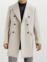 Manteau ville croisé beige