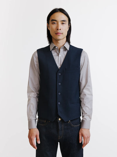 Navy casual vest
