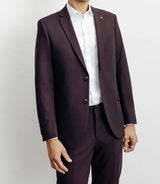 Burgundy 2-button suit