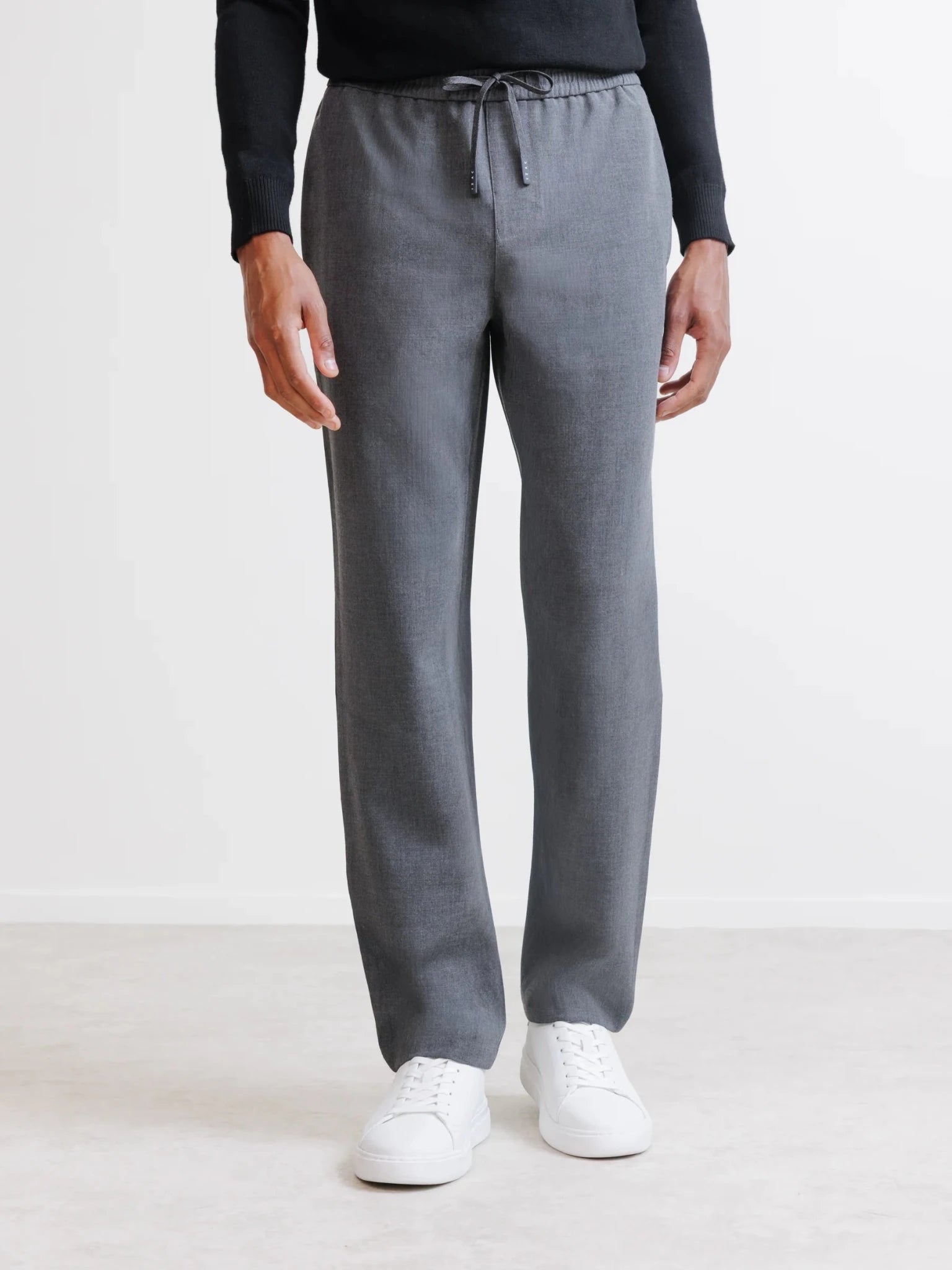 Pantalon à taille élastiquée anthracite - IZAC