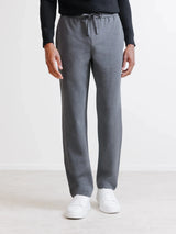 Charcoal elasticated waist trousers