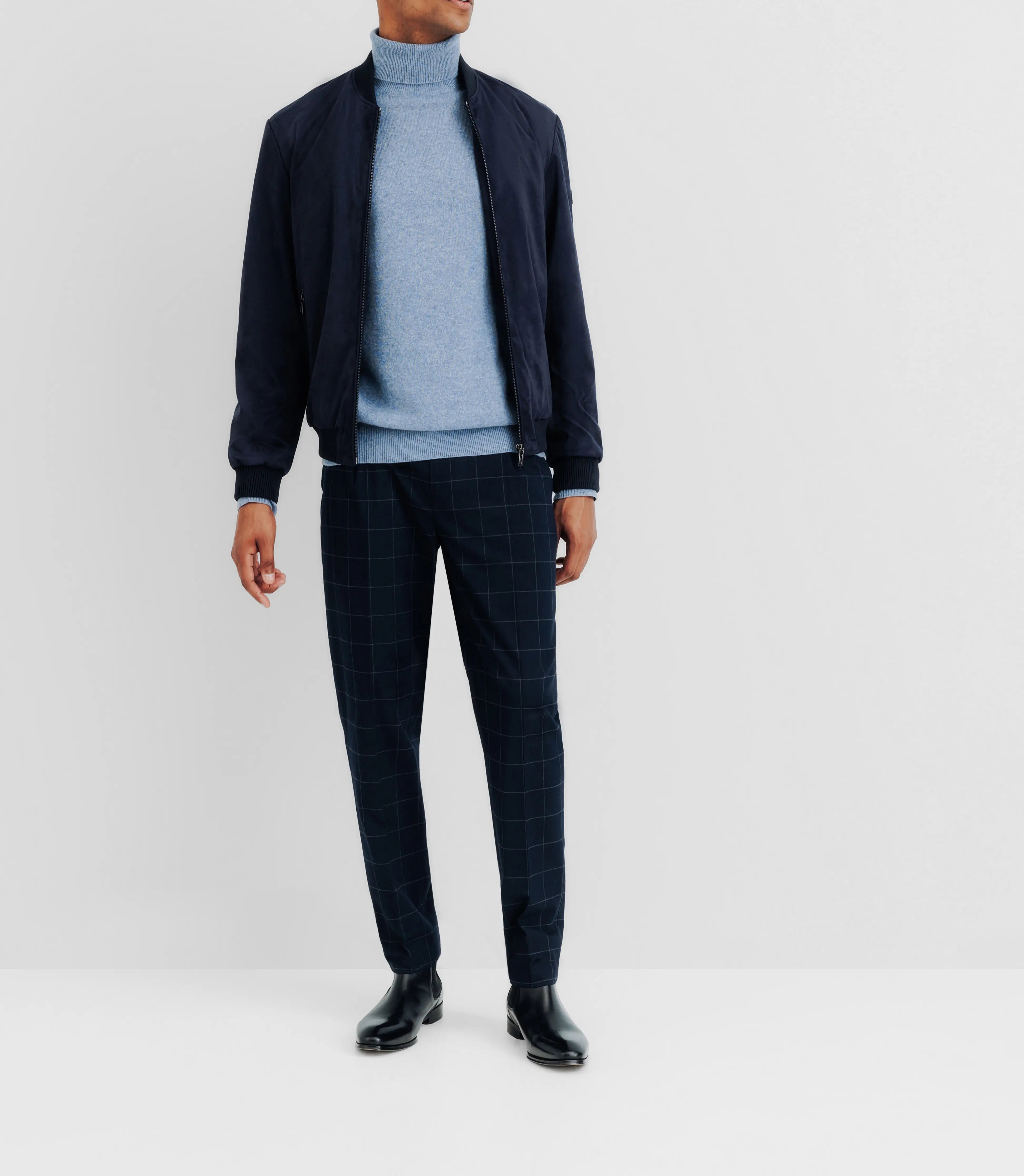 Blouson col teddy marine - IZAC